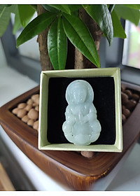 Mặt Dây Chuyền Đá Cẩm Thạch Phật Bà Quan Âm 40mm CV0113