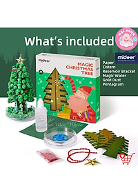 Cây thông Noel Mini để bàn phủ tuyết tự nở thần kỳ - Mideer Magic Christmas Tree - Quà Giáng sinh 2022 cho bé