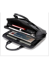 Cặp nam công sở cao cấp BHM7355 Da bò nguyên tấm. Túi xách công sở nam. Vừa laptop 14inch,phom cứng. Sang trọng, lịch lãm