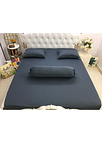 Bộ Drap gối  Thun Hàn Quốc 4 món { drap và 3 áo gối}