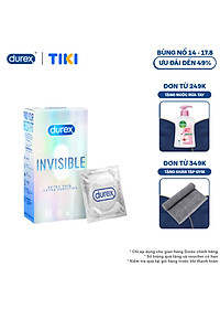 Bao cao su Durex Invisible Extra Thin Extra Sensitive 1 Hộp 10 Bao