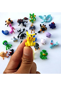 Bộ sưu tập mô hình đồ chơi Pokemon 48 chi tiết không trùng anime chibi vui nhộn, dễ thương cho bé nhập vai, trang trí - Hàng chính hãng