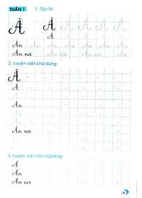 Sách Luyện Viết Đúng, Viết Đẹp 2 - Tập 1