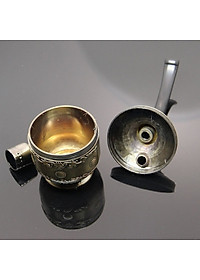 Tẩu Lọc Thuốc Lọc Khói Cực Kì Tốt- tẩu hút điêu khắc màu đồng cao cấp sang trọng, quà tặng đẳng cấp