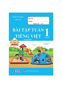 Sách - Combo Bài Tập Tuần và Đề Kiểm Tra lớp 1 - Toán và Tiếng Việt học kì 1 - Cánh diều (4 cuốn)
