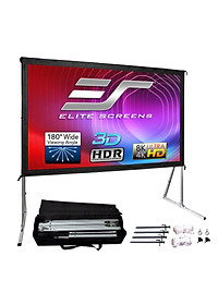 Màn Chiếu Elite Screens Dòng Yard Master 2, 100 inch Tỷ lệ Khung Hình 16:9 (Vùng hiển thị 124.5 x 220.1 cm) 1.3 Gain (OMS100H2) – Hàng Chính Hãng