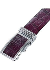 Thắt lưng nam da cá sấu Huy Hoàng gai bụng màu tím HT4805.