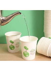 SET 50 Cốc Giấy Dùng Một Lần Chịu Nhiệt Không Rò Ri Chất Liệu An Toàn Đa Năng - Cốc Dùng 1 Lần Uống Nước Ly Giấy Uống Nước - HÀNG CHÍNH HÃNG MINIIN