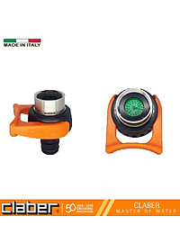 Đầu Nối Vòi Nước Lavabo Claber 8587, ren trong 24mm, ren ngoài 22mm, chất liệu nhựa ABS và Inox