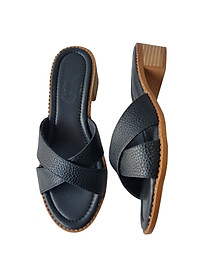 Dép Cao Gót Nữ BIGGBEN Da Bò Cao 4 Phân DCG71