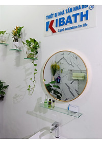 Gương Soi Kibath Hình Tròn Khung Viền Nhôm Sơn Tĩnh Điện, KB-137