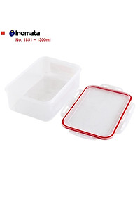 Bộ 03 hộp thực phẩm chữ nhật inomata 1300ml hàng nội địa Nhật Bản No.1851#