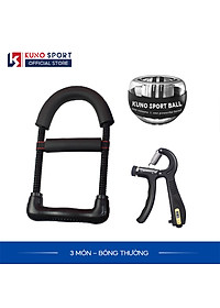 Combo 3 Món Dụng Cụ Tập Tay KUNOSPORT, Kìm Bóp Tay + Bóng Tập Cổ Tay + Lò Xo Tập Tay Chữ U