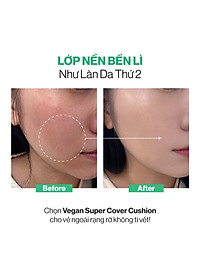 Siêu Phấn Nước Che Phủ GILAA Vegan Super Cover Cushion SPF50+/PA+++ (1 lõi x 15g)