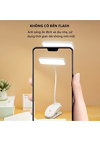 Đèn Học Để Bàn Đọc Sách Tích Điện Đèn Kẹp Bàn Học Giá Sách Bảo Vệ Mắt 3 Màu Ánh Sáng Khác Nhau Bóng Led Không Nóng Xoay 360 Độ - Hàng Nhập Khẩu