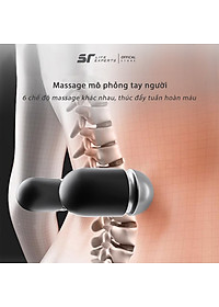 Combo Đệm Mông Và Tựa Lưng Công Thái Học Tích Hợp Massage Chườm Nóng Gối Cao Su Non Giảm Đau Cột Sống Lưng - Sairui