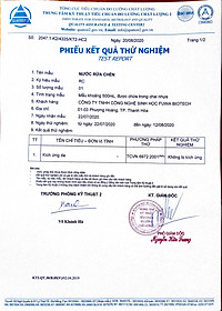 Nước rửa chén hữu cơ enzyme sinh học dứa Fuwa3e 3.8L