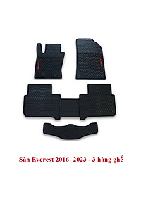 Thảm lót sàn cao su xe Ford Everest 2017- 2023 không mùi, không thấm nước