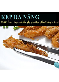 [HÀNG CHÍNH HÃNG]Kẹp gắp thức ăn đa năng màu sắc pastel bằng thép không gỉ an toàn cho sức khỏe mọi cỡ GGOMi Hàn Quốc