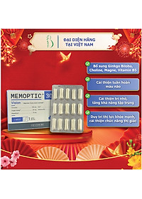 Memoptic: Viên Bổ Não, Cải Thiện Trí Nhớ, Giảm Đau Đầu, Mất Ngủ, Ngăn Ngừa Và Phục Hồi Đột Quỵ