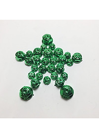 Nắp Chụp Ốc Trang Trí Xe Máy 3D Đủ Màu (Bộ 30 Con Đủ Size)