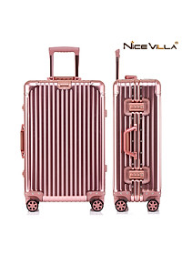 Vali Nhôm Nguyên Khối Khóa Sập NiceVilla 20inch-24inch-29inch