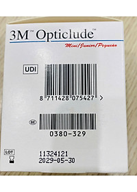 Miếng băng dán mắt 3M Nexcare 1537 (dùng cho trẻ nhỏ hơn 4 tuổi), 50 miếng/hộp ( mẫu mới)