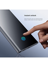 (Mua 1 tặng 1) Tấm dán màn hình curved film full viền 3D cho Samsung Galaxy S23 Ultra hiệu Nillkin Full Glue Screen Protector có độ mỏng chỉ 0.23mm, mặt vát cạnh 2.5D ôm sát toàn bộ viền, tặng kèm khung tự dán dễ dàng dán tại nhà - Hàng nhập khẩu