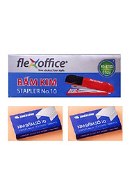 Bộ bấm kim số 10 và kim bấm Flexoffice FO-ST03-S2