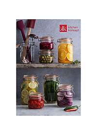 Kilner Hũ Thủy Tinh Tròn/ Vuông/Vát Cạnh - Nhiều Kích Cỡ