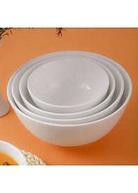 Tô tống - Tô đựng canh sứ trắng cao cấp Long Phương