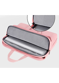 Túi xách chống sốc cho máy tính, macbook, laptop chống nước, siêu nhiều ngăn màu tím - HỒNG - 14 INCH