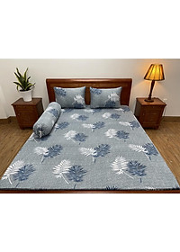 Bộ ga giường,drap trải giường,ga bo chun  thun lạnh Hàn Quốc 4 món (1 ga +2 áo gối nằm+1 áo ôm) size nệm 5-20cm