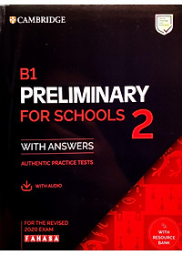 B1 Preliminary For School 2 For The Revised 2020 Exam SB With Answers With Audio With Resource Bank
