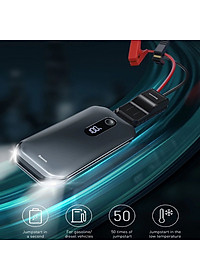 Bộ kích nô acquy kiêm sạc dự phòng 12000mAh Baseus CRJS03-01 - HÀNG CHÍNH HÃNG 