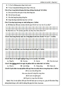 Đề Kiểm Tra Tiếng Việt 4 - Tập 2