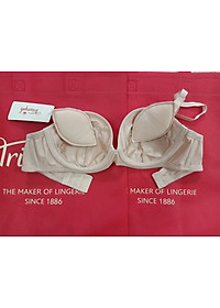 Áo lót nữ nâng ngực tạo khe, cúp ngang có gọng Triumph 695-025 đệm mút vừa giúp nâng và định hình ngực tối đa, dây vai có thể tháo rời