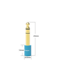 Đầu chuyển Audio 6.5mm (M) sang 3.5mm (F) Vention VAB-S01-L - Hàng chính hãng
