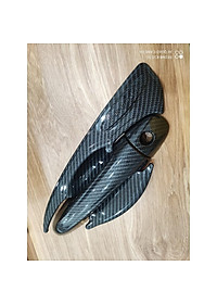 Ốp Tay + Hõm Cửa Dành Cho Xe Toyota Innova 2017 2018 2019 2020 Mẫu Carbon