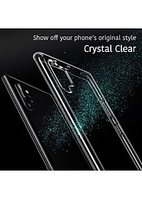Ốp lưng dẻo silicon cho Samsung Galaxy Note 10 Plus hiệu Ultra Thin (siêu mỏng 0.6mm, chống trầy, chống bụi) - Hàng nhập khẩu