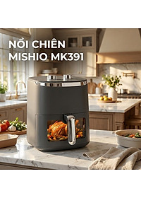 Nồi Chiên Không Dầu 8 Lít Mishio MK391 - Dung Tích Khổng Lồ, Nướng Nguyên Con Gà, Giá Cực Rẻ - Hàng chính hãng