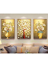 Tranh tráng gương cao cấp bộ 3 