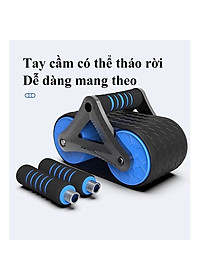 Con Lăn Bánh Xe Tập Cơ Bụng,Sử Dụng Công Nghệ Mới Có Phanh Lò Xo Trợ Lực + Tặng Kèm Thảm Lót Gối