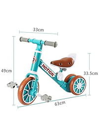 Xe chòi chân thăng bằng cho bé MOTION, có bàn đạp 2in1 yên bằng da, khung xe chắc chắn – TẶNG KÈM ĐÀN XYLOPHONE 8 THANH CHO BÉ, xe tập đi, xe 3 bánh,xe thăng bằng