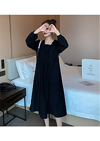 Váy Bầu Công Sở Thu Đông Azuno AZ1811 Chất Liệu Nhung Ép Cao Cấp Mẫu Mới