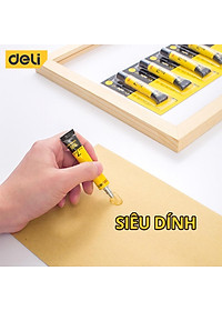 Keo Siêu Dính Đa Năng Deli - 7ml/ 20ml - Có Thể Dán Trên Mọi Bề Mặt - Phù Hợp Sửa Chữa, Ghép Nối - 7140 / 7149