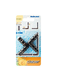 Co nối 1/2", 1 hộp = 2 cái/ 1/2" Elbow coupling Claber 91081