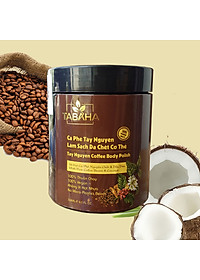 Combo Kem tan mỡ bụng 250g và Tẩy da chết cà phê Tây Nguyên 250ml TABAHA giúp mẹ sau sinh đẹp da chuẩn dáng