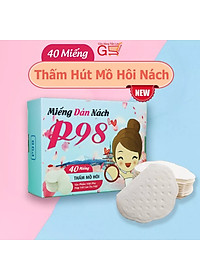 Hộp 40 Miếng Dán Thấm Mồ Hôi Nách - Hạn Chế Ngăn Cản Mồ Hôi Nách [ CÓ CHE TÊN KHI GIAO HÀNG ]