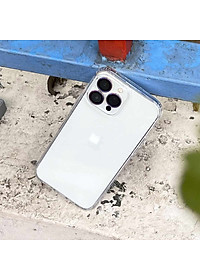Ốp lưng giảm sốc chống va đập chống ố vàng cho iPhone 15 Pro Max / 15 Pro / 15 Plus / iP 15 hiệu X-level ICE Crystal trang bị đệm khí ẩn bốn góc, Mặt lưng PC chống ố vàng - Hàng nhập khẩu